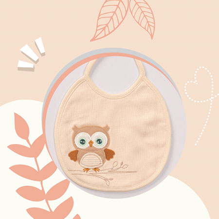 Bavaglino per neonati Gufo - Owl
