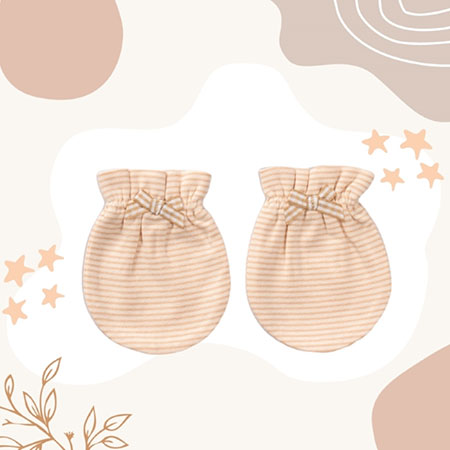 Newborn Mittens Striped - Striped Pattern